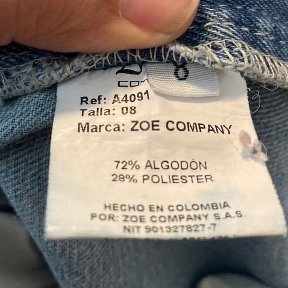 Cargo Jeans 8 High Rise Wide Leg Y2K Light Wash Grunge Baggy Urban Made by Zoe - Picture 8 of 8
